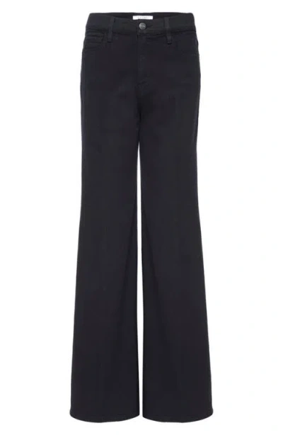 Frame Le Palazzo High-rise Flared Jeans In Black