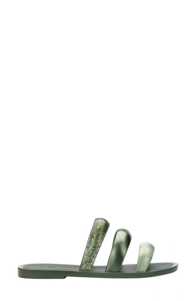 Melissa Eclipse Slide Sandal In Green