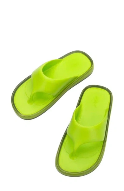 Melissa Float Flip Flop In Green