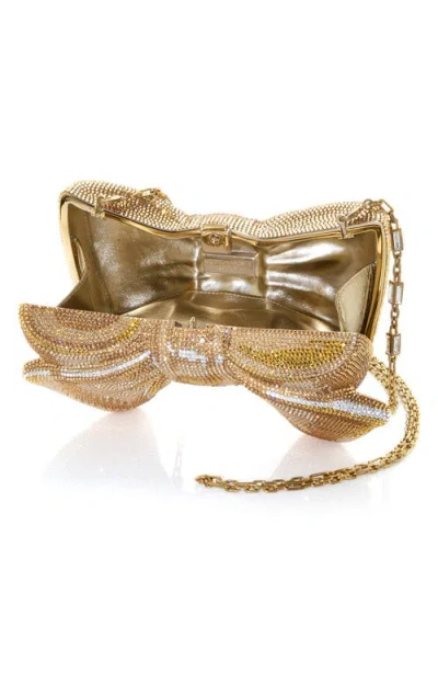 Judith Leiber Couture Bow Clutch In Gold