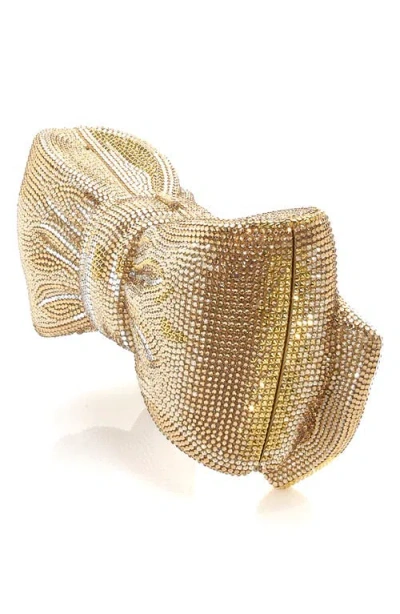 Judith Leiber Couture Bow Clutch In Gold