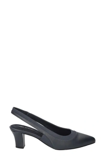 Easy Street Dessa Slingback Pointed Toe Pump In Black