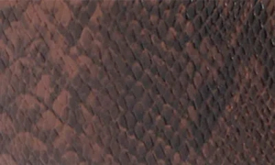 Vince Camuto Python Print Faux Leather Belt In Brown