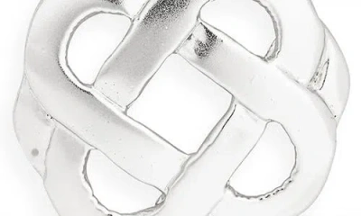 Karine Sultan Arabesque Stud Earrings In Silver
