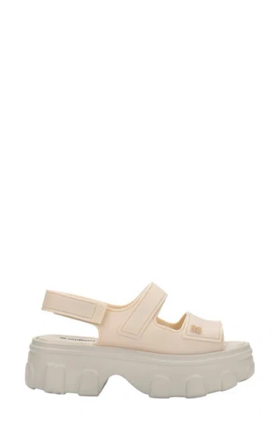Melissa Ella Move Platform Sandal In Neutral