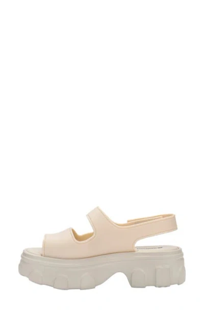 Melissa Ella Move Platform Sandal In Neutral
