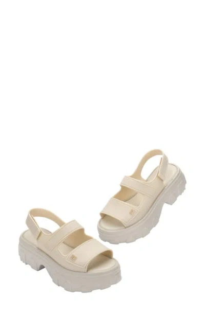 Melissa Ella Move Platform Sandal In Neutral