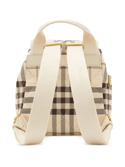 Burberry Mini Horseshoe Backpack In Neutral