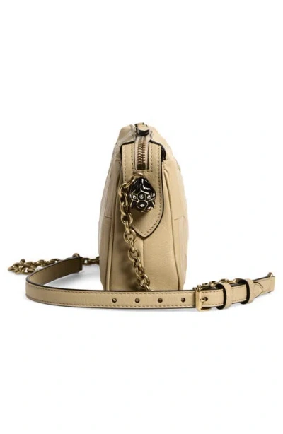 Valentino Garavani Panthea Small Shoulder Bag In Nappa Leather With A Chevron Pattern In Neutral
