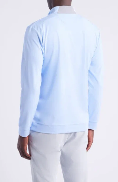 Johnnie-o Weston Quarter Zip Pullover In Blue