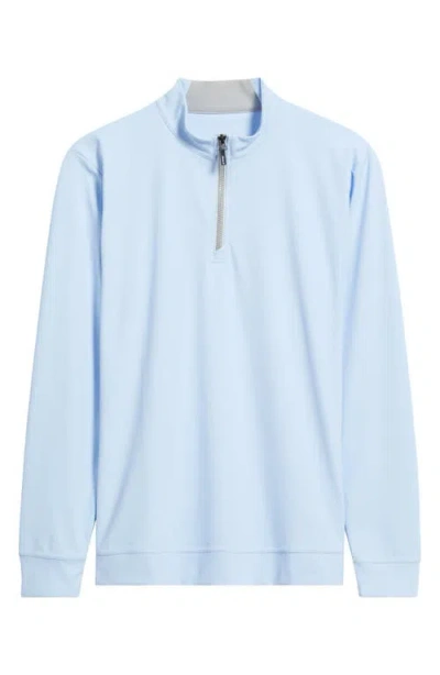 Johnnie-o Weston Quarter Zip Pullover In Blue