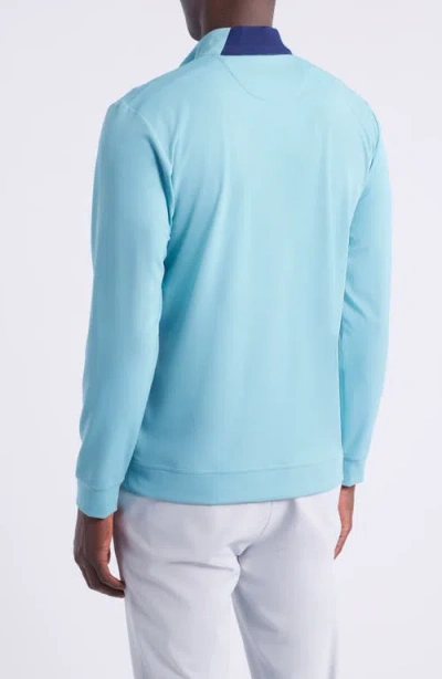 Johnnie-o Weston Quarter Zip Pullover In Blue
