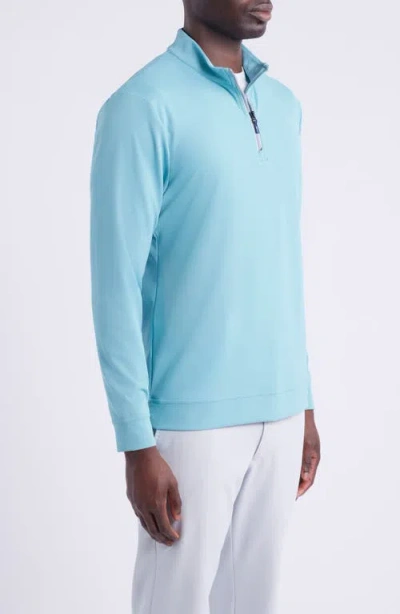 Johnnie-o Weston Quarter Zip Pullover In Blue