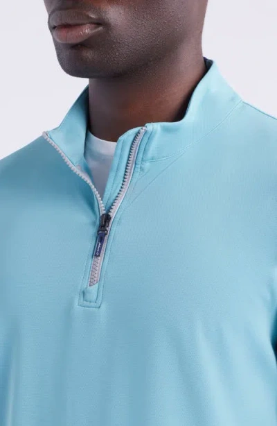 Johnnie-o Weston Quarter Zip Pullover In Blue