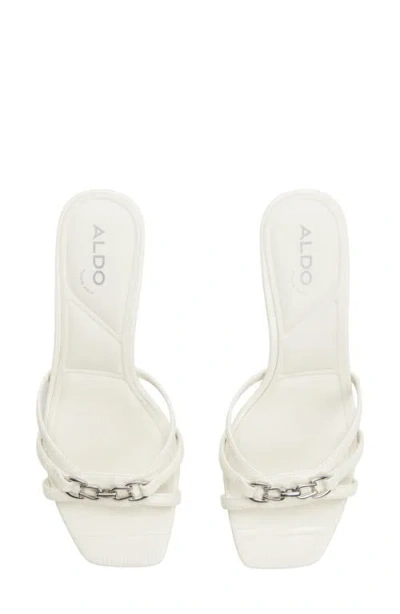 Aldo Cordelyia Slide Sandal In White