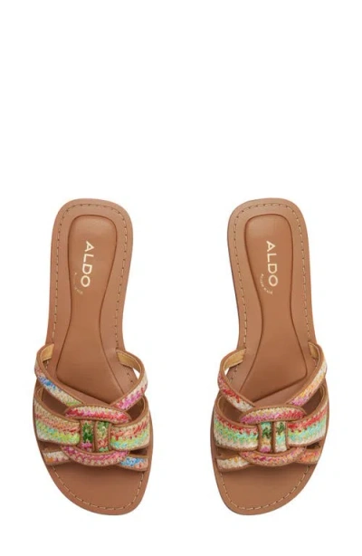 Aldo Rosmary Slide Sandal In Brown