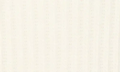 Paige Ophelia Novelty Stitch Crewneck Sweater Top In White