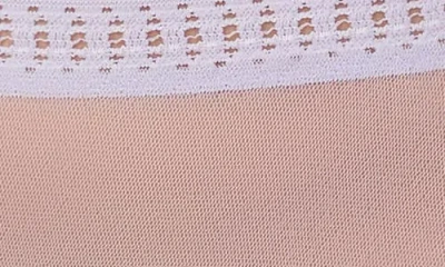 On Gossamer Mesh High-cut Briefs In Pink