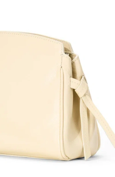Staud Maude Convertible Leather Clutch In White
