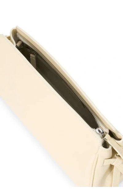 Staud Maude Convertible Leather Clutch In White