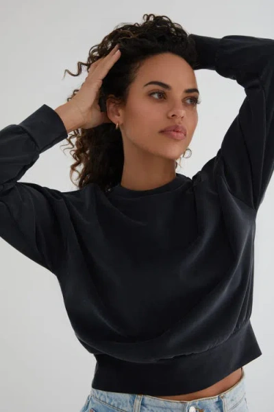 Kada The Cupro Power Pullover Sweatshirt In Black