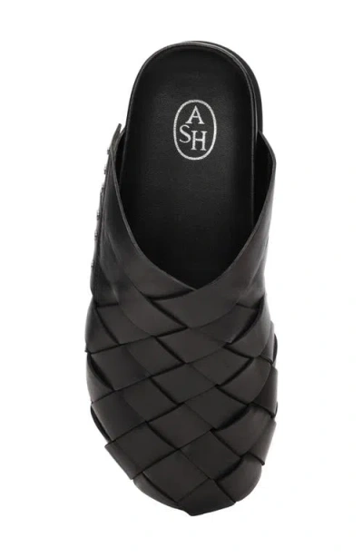 Ash Tor Leather Sandal In Black