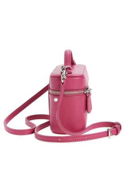Marc Jacobs The Vanity Bag Pink Crossbody Bag With Removable Shoulder Strap And Logo Lettering On The Front In L In Purple