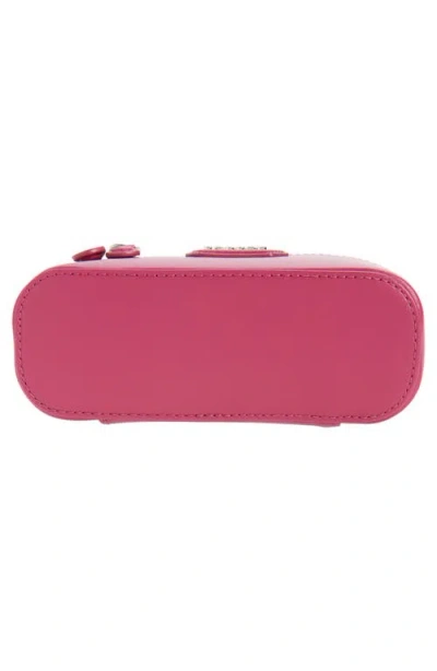 Marc Jacobs The Vanity Bag Pink Crossbody Bag With Removable Shoulder Strap And Logo Lettering On The Front In L In Purple