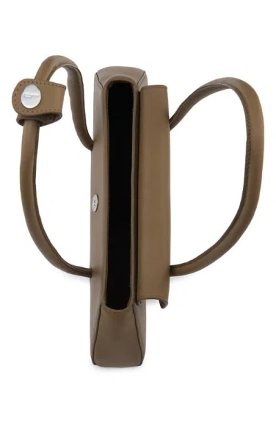 Behno Diana Leather Shoulder Bag In Green