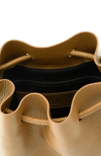 Behno Medium Ina Pebble Leather Shoulder Bag In Neutral