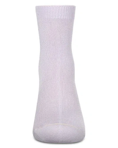 Memoi Kid's Basic Soft Rayon Crew Socks In Pink