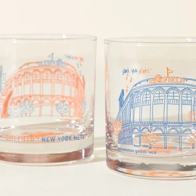 Uncommon Goods Mlb Stadiumscape Rocks Glasses In Transparent