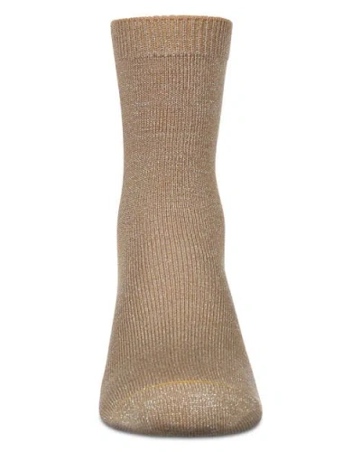 Memoi Kid's Basic Soft Rayon Crew Socks In Brown