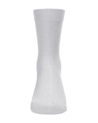 Memoi Kid's Basic Soft Rayon Crew Socks In Gray