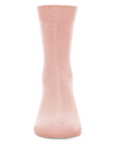 Memoi Kid's Basic Soft Rayon Crew Socks In Neutral