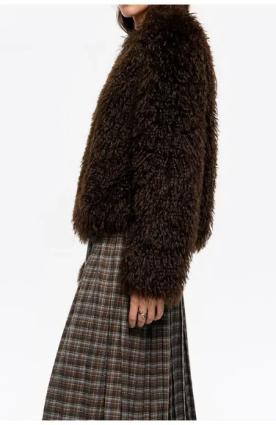 Bimba Y Lola Short Fur Pullover Coat In Multi