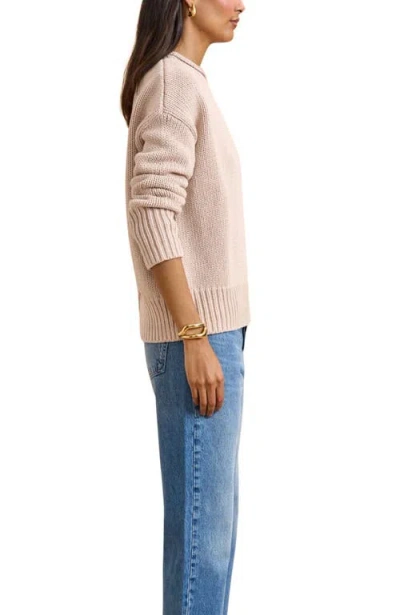 La Ligne Solid Marina Sweater In Brown