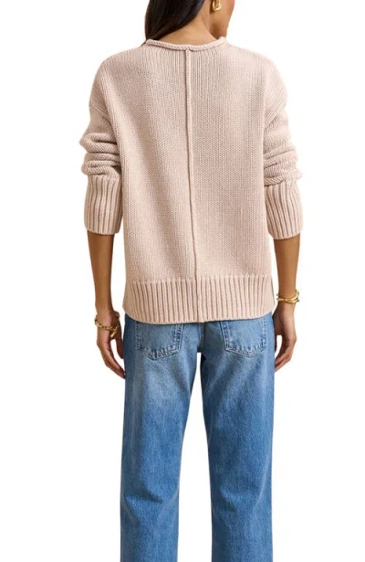 La Ligne Solid Marina Sweater In Brown