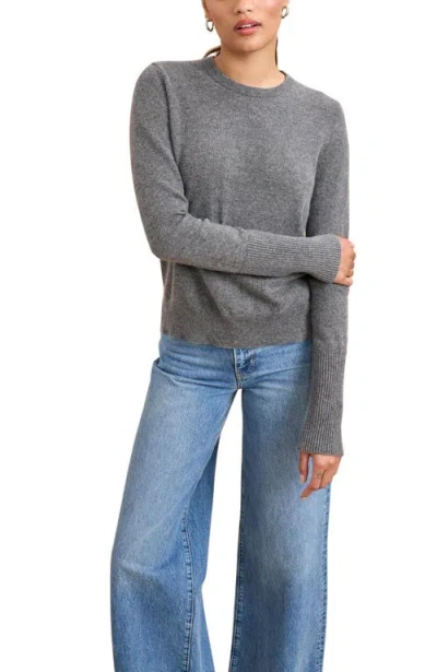 La Ligne Solid Lean Lines Sweater In Gray