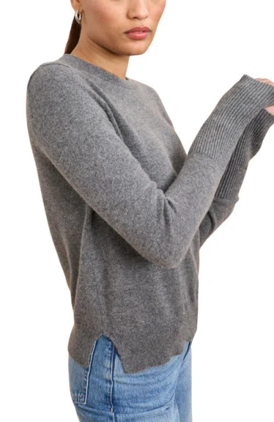 La Ligne Solid Lean Lines Sweater In Gray