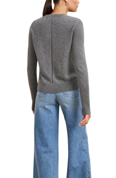 La Ligne Solid Lean Lines Sweater In Gray
