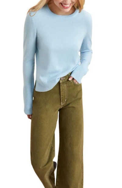 La Ligne Solid Lean Lines Sweater In Blue