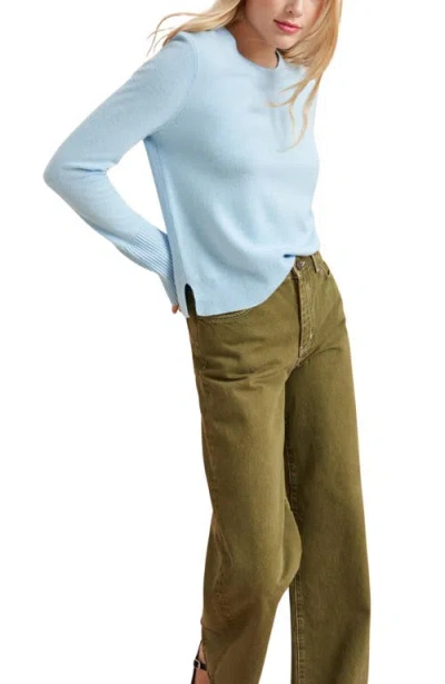 La Ligne Solid Lean Lines Sweater In Blue