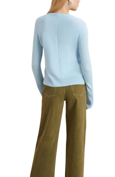 La Ligne Solid Lean Lines Sweater In Blue