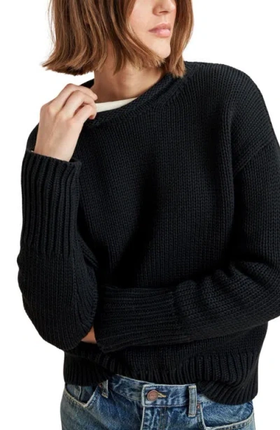 La Ligne Solid Marina Sweater In Blue