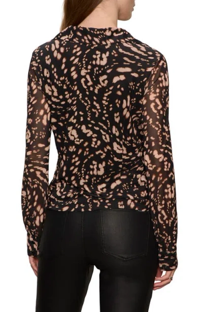 Sanctuary Mesh Button-down Shirt In Multi