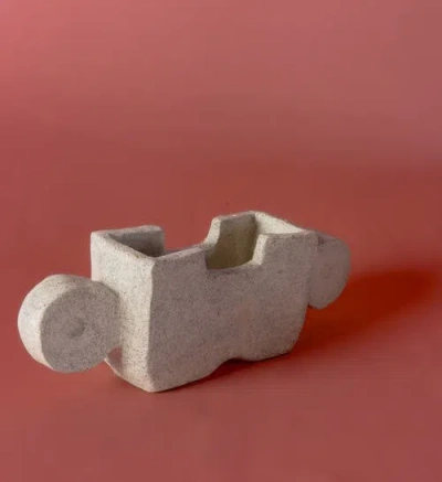 Alma Ome Planter In White