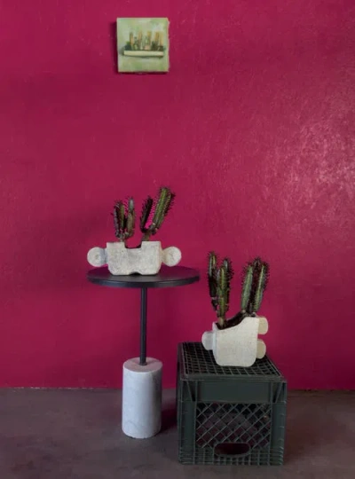 Alma Ome Planter In White