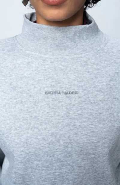 Sierra Madre Golf Sportfleece Mock Neck Pullover In Gray