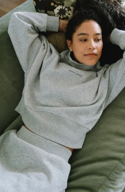 Sierra Madre Golf Sportfleece Mock Neck Pullover In Gray